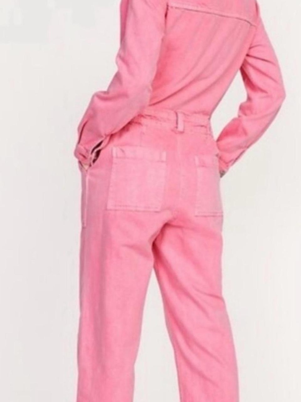 Adorable pink denim old navy jumpsuit worn once women’s small - Picture 5 of 8